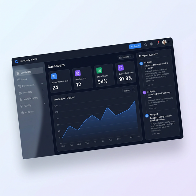Prakriya ERP Dashboard